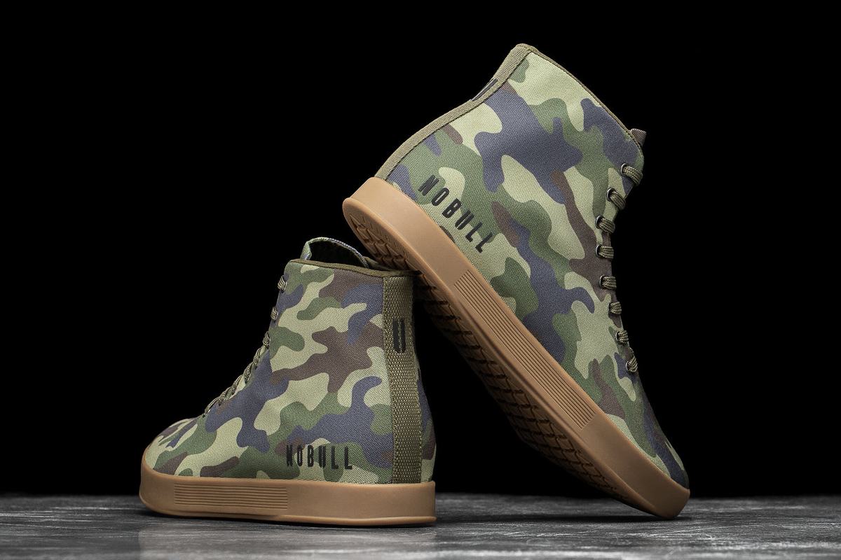 Nobull High-Top Canvas Men's Trainers Camo | Australia (VO6872)